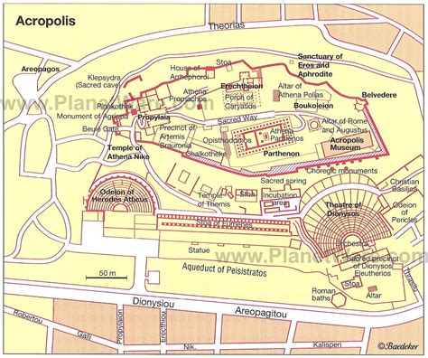 map of the acropolis athens.